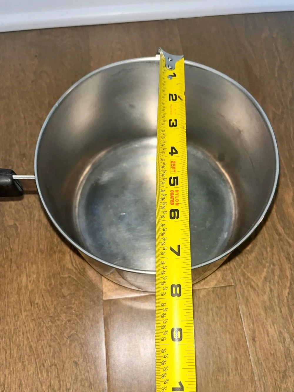 Vintage Revere Ware 3 Quart Stainless Steel / Copper Bottom Pot W/ Lid: Z